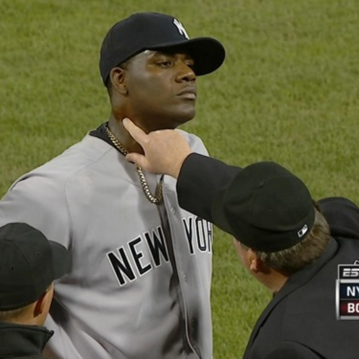 New York Yankees Pitcher Michael Pineda Gets Caught Cheating With